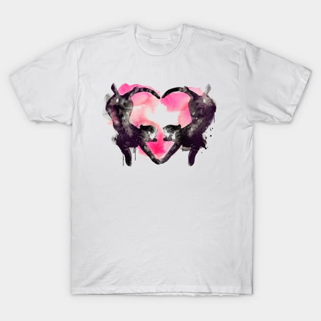 Cat Love T-Shirt by astronaut